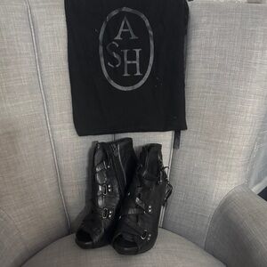 ASH Black Leather GEENA  Boot